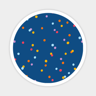 Party confetti on blue background Magnet